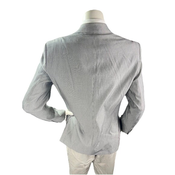 John Varvatos Blazer Jacket Mens 40R Gray Striped Cotton Lined Sport Coat NWOT - Picture 6 of 13